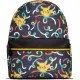 Pokémon Pikachu Confetti Mini Backpack showing the vibrant all-over sublimation print and the 3D embroidered Poké Ball on the front pocket