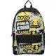 Pokémon Gotta Catch 'em All Backpack showing a black bag with an all-over Pokémon print and a large image of Pikachu on the front