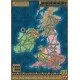 Power Grid expansion board showing maps for Northern Europe and the United Kingdom & Ireland with resource tracks