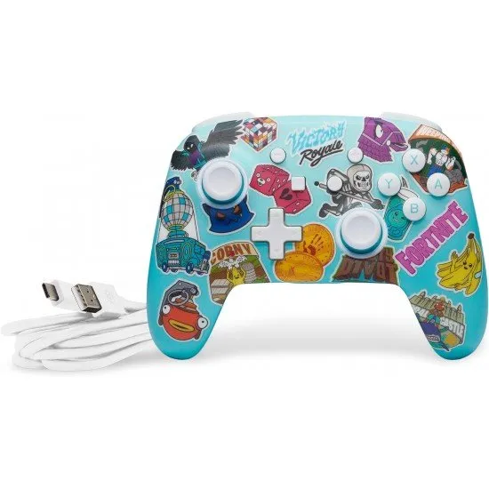 PowerA Switch Enhanced Controller - Fortnite Sticker Mania PowerA Switch Enhanced Controller - Fortnite Sticker Mania