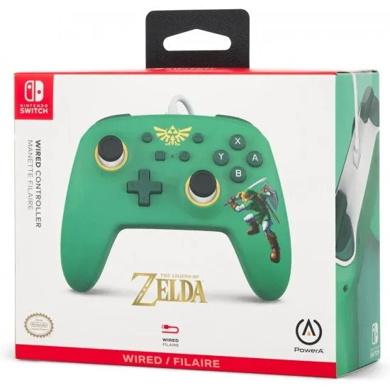 PowerA Switch Enhanced Controller - Zelda Hyrule Defender PowerA Switch Enhanced Controller - Zelda Hyrule Defender