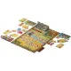 Praga Caput Regni board game box featuring medieval Prague cityscape artwork with King Charles and construction project illustrations