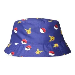 Pokemon Children's Bucket Hat - Pikachu and Pokeballs Pokemon Children's Bucket Hat - Pikachu and Pokeballs