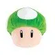 Super Mario 1-Up Mushroom Plush A green and white plush toy of a 1-Up Mushroom from Super Mario, shown from the front.