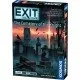 The box art for the board game EXIT: The Cemetery of the Knight, showing a group of people at the entrance of a mysterious cemetery.
