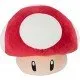 Super Mario Red Mushroom Plush A large, 40cm Super Mario Mocchi Mocchi plush toy of a Red Mushroom from the Mario Kart game series, with a unique squishy texture.