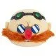 A large, mega-sized Sonic the Hedgehog Dr. Eggman plush toy from the Club Mocchi Mocchi collection, with a unique squishy texture.