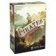 The box art for the Pirates of Maracaibo board game, showing a pirate ship on the high seas with a map in the background.