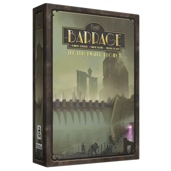Barrage Leeghwater Project Expansion box art showing new components and faction