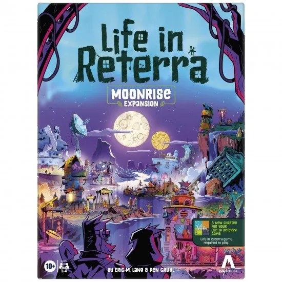 Life in Reterra Moonrise Expansion box with lunar event board and building tiles