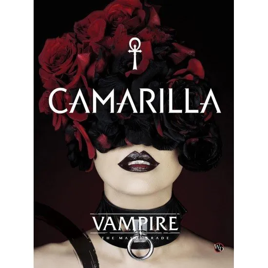 Vampire The Masquerade 5th Edition Camarilla Sourcebook cover art showing Kindred figures symbolizing the power and decay of the Camarilla
