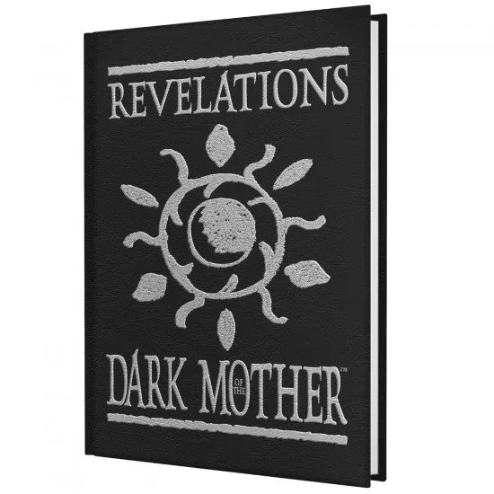 Vampire The Masquerade 5th Edition Revelations of the Dark Mother cover art featuring Lilith and symbols of the Bahari cult