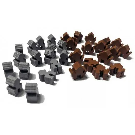 Barrage Wooden Machineries Pack box art showing the included wooden tokens for concrete mixers and excavators