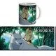Studio Ghibli Princess Mononoke ceramic mug featuring San and the forest spirits