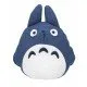 Medium Blue Totoro beanbag plush with a unique Japanese style fabric texture and white chest markings