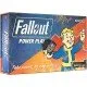 Fallout Power Play card game box featuring faction leaders and wasteland combat artwork
