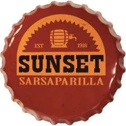 Fallout Sunset Sarsaparilla Bottle Cap Tin Sign