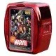 Top Trumps Quiz Marvel Cinematic Universe cards showing various MCU characters and question sets