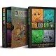 A premium foil-stamped hard slipcase containing two hardcover books with vibrant woodland animal illustrations by Kyle Ferrin