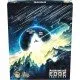 A sci-fi board game expansion box depicting a massive space dragon and various futuristic faction leaders