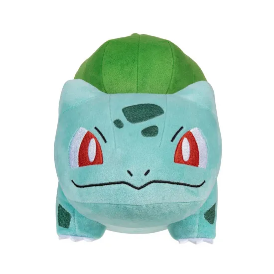 Official Pokémon Bulbasaur 30cm plush soft toy front view showing detailed anime-inspired design