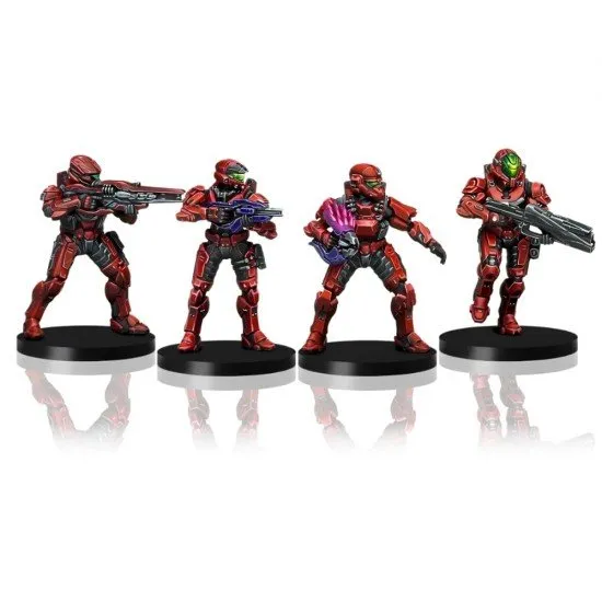 Halo Flashpoint Fireteam Hydra Pack box showing four Spartans in Mark VII armor