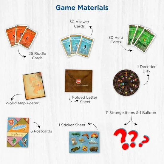 EXIT The Professor's Last Riddle box featuring a mysterious study and ancient documents