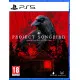 A PlayStation 5 game case depicting a lone wooden cabin glowing faintly under a dense canopy of dark Appalachian pine trees while a surreal dreamscape sky swirls above