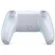 PS5 DualSense Controller in Chroma Pearl finish, showing the iridescent pink and cream colors shifting in the light
