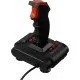 The Quickshot II joystick featuring a red stick, ergonomic grip, and black base with function buttons