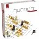 Quoridor game board showing wooden pawns and fence pieces creating a complex maze