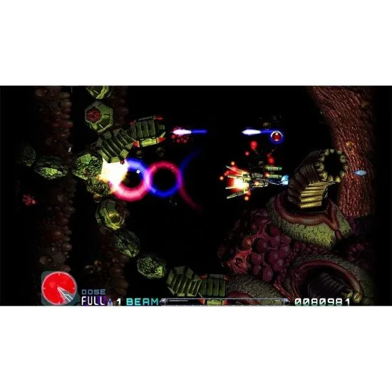 R-Type Delta: HD Boosted game cover showing the player's R-9A Arrowhead ship fighting a massive Bydo Empire boss