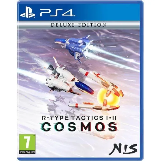 A PlayStation 4 game case featuring striking science fiction artwork of industrial human space battleships clashing with biomechanical alien forces