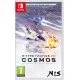 A Nintendo Switch game case displaying the dramatic combat of human space fighters and giant biomechanical alien monsters in deep space