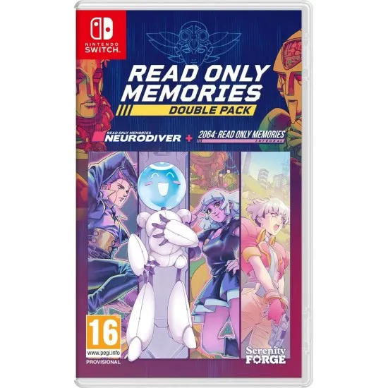 Read Only Memories: Double Pack Nintendo Switch game cover featuring Neo-San Francisco.