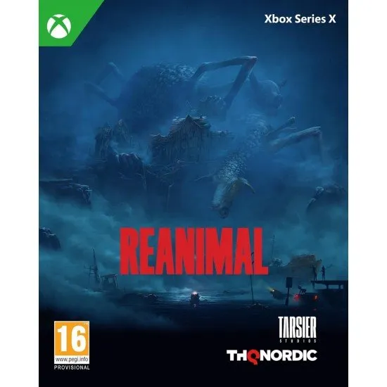 REANIMAL game cover showing a small brother and sister navigating a dark, stylized, and menacing environment