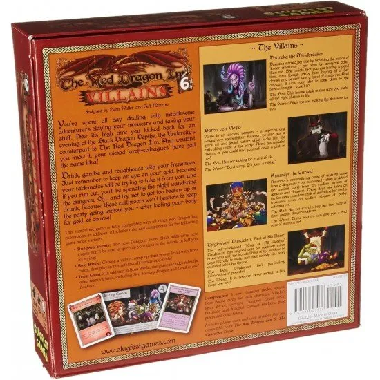 Four menacing fantasy villains clinking dark tankards around a stone table in a torch-lit dungeon tavern