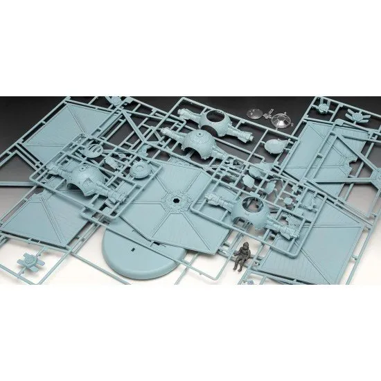 Revell model kit of the Outland TIE Fighter with folding wings and landing gear from The Mandalorian