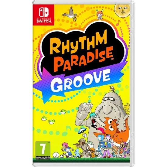 A group of colourful cartoon characters dancing in perfect synchronisation to a rhythmic beat
