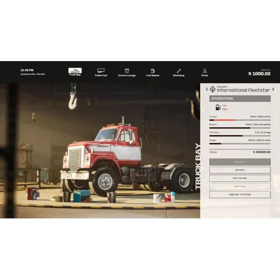 PlayStation 5 game case for Road Kings showing a 40-ton semi truck hauling cargo through a coastal southern landscape