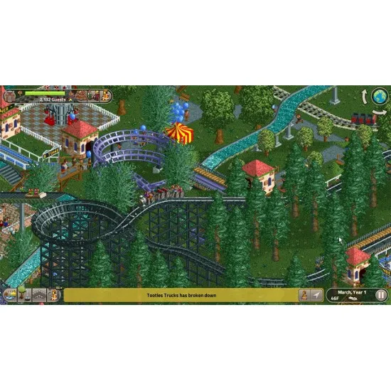 RollerCoaster Tycoon Classic Nintendo Switch gameplay screenshot