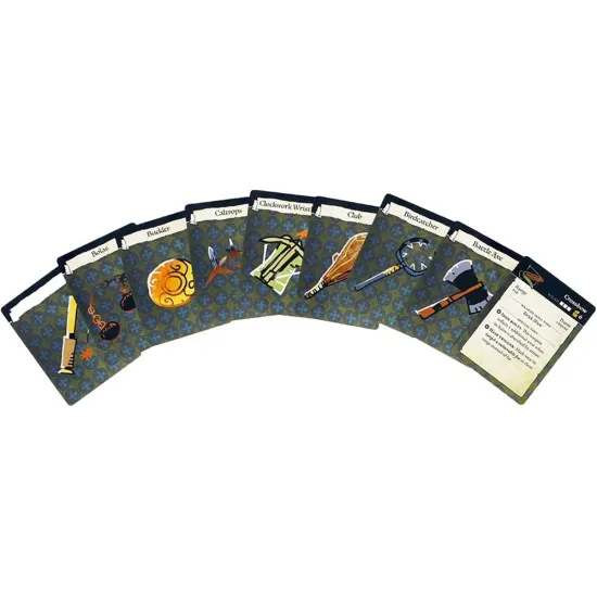Root RPG Deck of Equipment 55-card pack featuring Kyle Ferrin woodland creature weapon and armour artwork