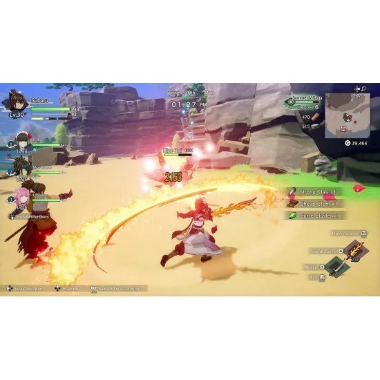 Rune Factory Guardians of Azuma PS5 game cover featuring the protagonist in traditional Japanese-inspired attire amidst a floating, shattered landscape