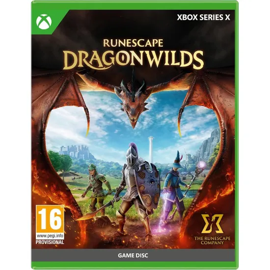 Xbox Series X game case for RuneScape Dragonwilds featuring dragons and fantasy survival gameplay in Ashenfall