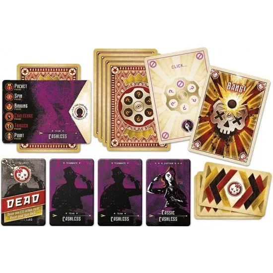 World Championship Russian Roulette game box showing stylized gun, bullet, and intense player interaction