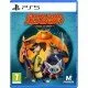Samurai Academy Paws of Fury PS5 The box art for Samurai Academy: Paws of Fury on PlayStation 5, showing a dog samurai, Hank, in a dynamic pose with ninja cats and a colorful world in the background.