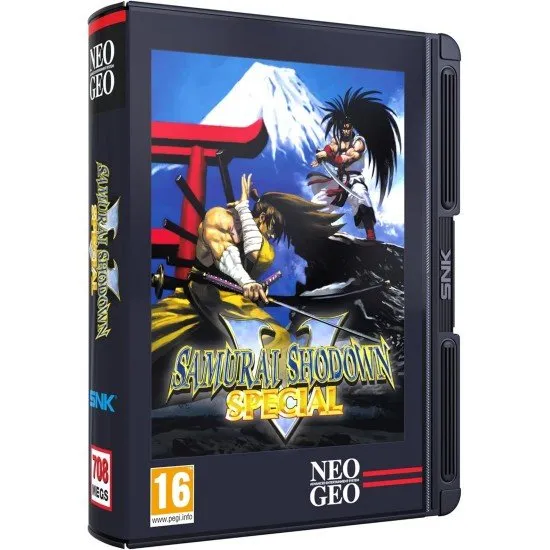 Two samurai clashing swords in a high-stakes duel with a vibrant traditional Japanese background