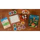 Sausage Sizzle dice game box featuring Australian wildlife critters around a BBQ barbie with sausage and food dice artwork