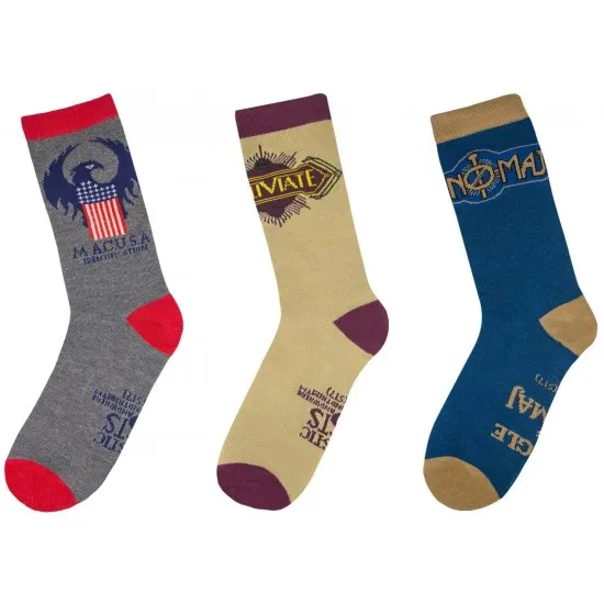 Fantastic Beasts Socks - MACUSA 3-Pack