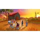 A PlayStation 5 game case depicting four teenage girls riding beautifully detailed horses across a wide open western canyon landscape with a wooden ranch in the distance